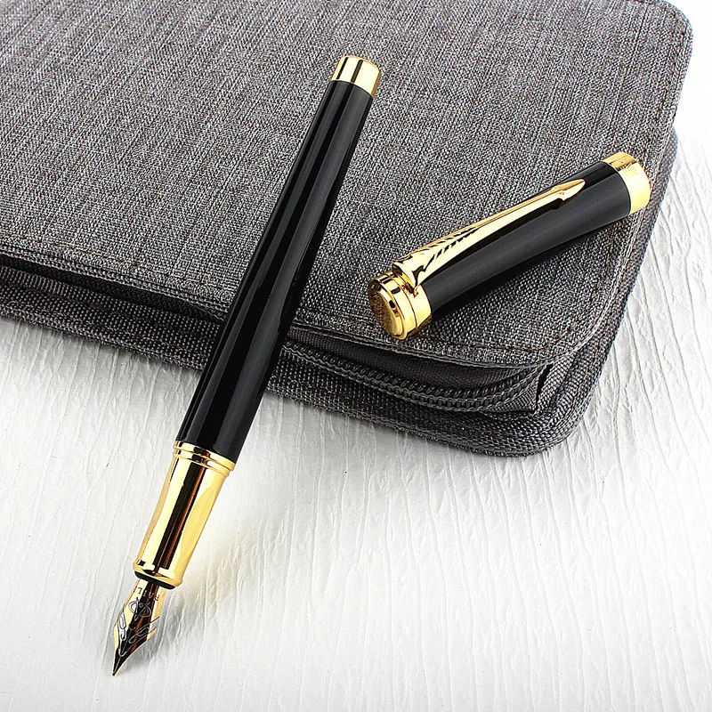 

Arrow Clip Metal Office Fountain Pens 0.5mm Nib Vintage Calligraphy Pen Consistent Writing Smooth Flow Stationery School Ink Pen