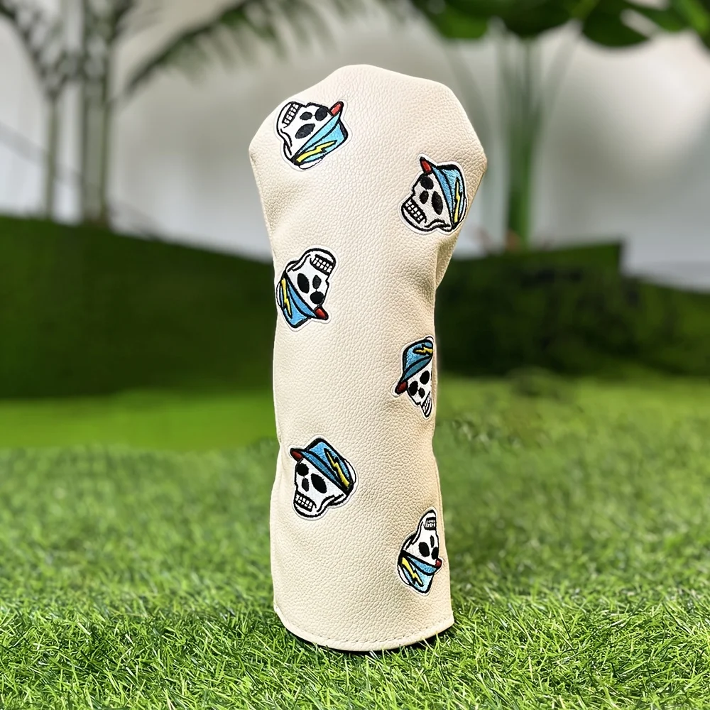 Lightning skull pattern Golf Club Head Covers For Hybrid Driver Fairway Wood Covers Putter Covers and Golf Club Iron Head Covers