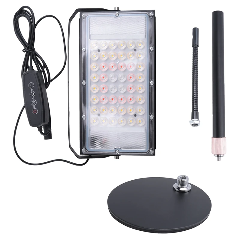 Table Top Grow Light 200W, Desk Grow Lights for Indoor Plants, UV-IR Full Spectrum Plant Growing Lamp Height Adjustable