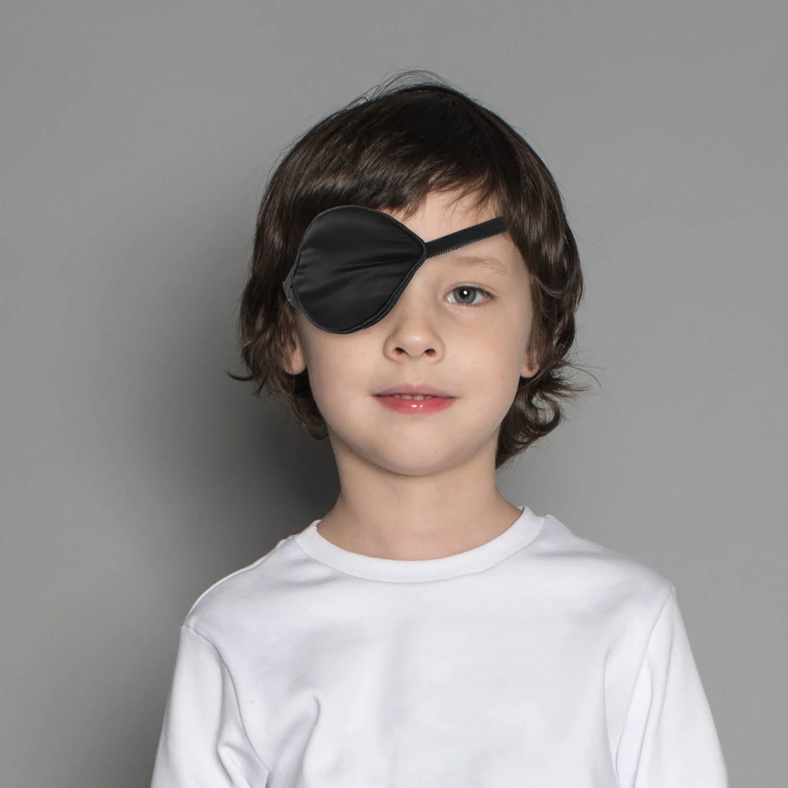 

Silk Single Eye Mask 2 Sets Kids Patches Amblyopic Care Adults Tool Light Weight Adjustable Elastic B Myopia Correction