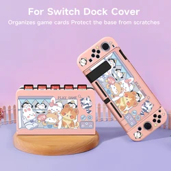 2 Pcs Animal Arcade Game  Theme Pattern Protective Case with Base Cover Set for Switch OLED/Switch NS, Can Store 5 Game Cards