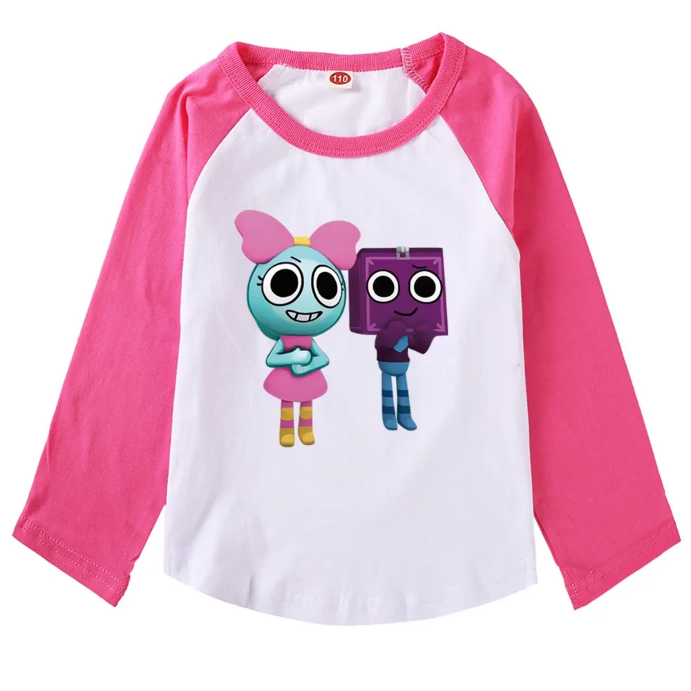 Dandys World T Shirt Kids Cartoon Dandy's World Clothes Baby Girls Long Sleeve Tops Toddler Boys Autumn Tshirt Children Clothing