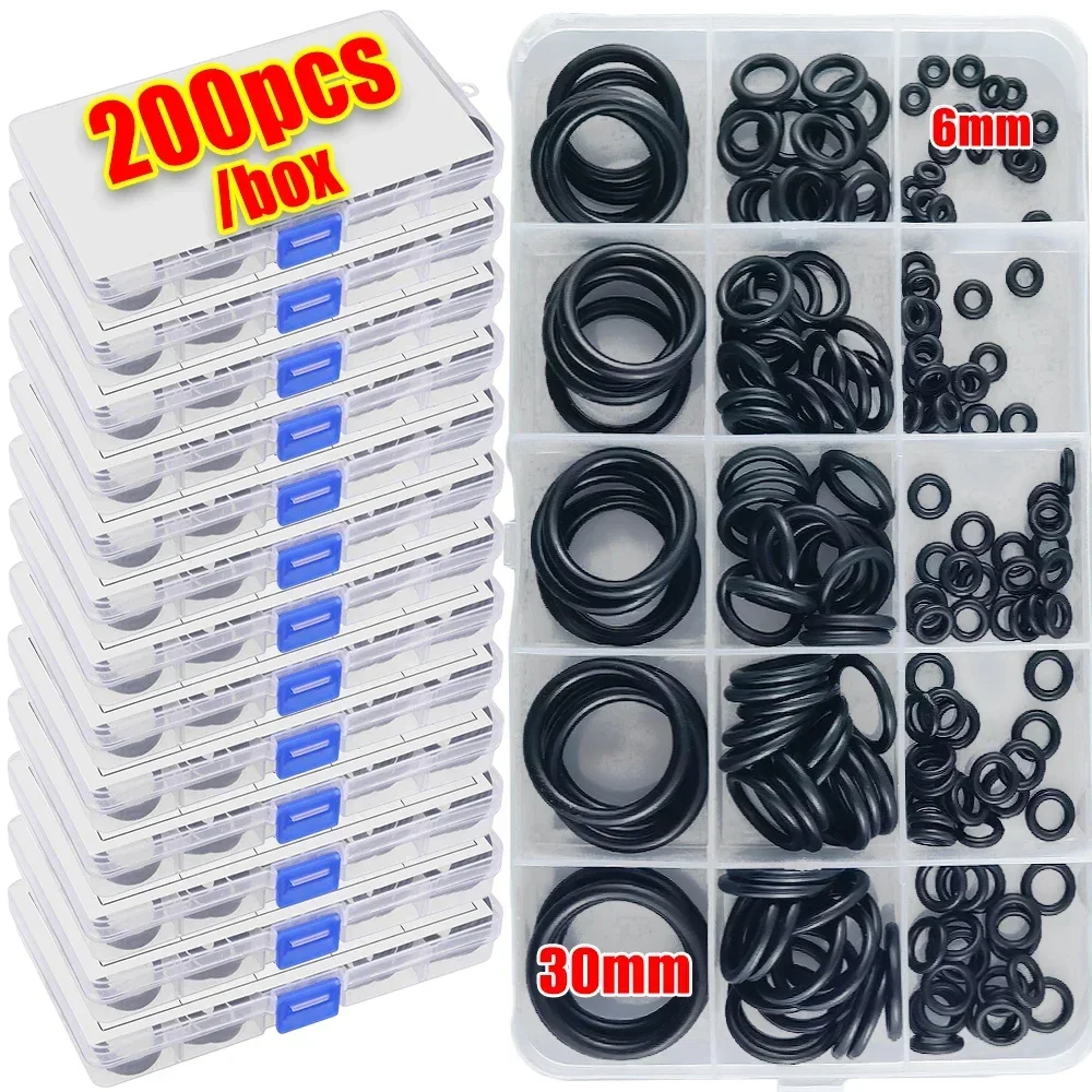 

Nitrile Rubber Round Gasket Sealing O Ring Set Elastic Oil Resist Washer Gaskets Seals for Faucet Professional Plumbing Repair