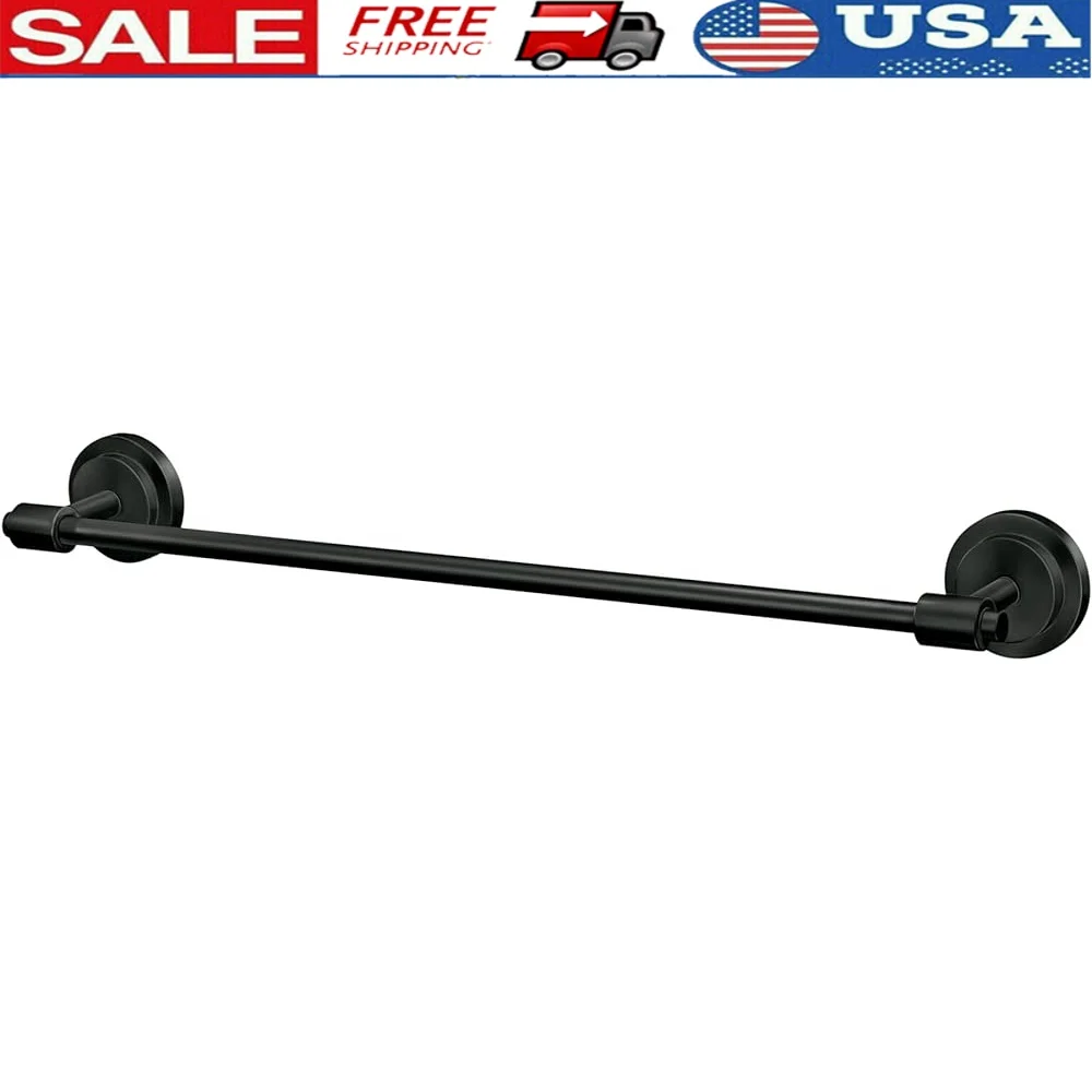 

Iso 18 Inch Brushed Nickel Towel Bar Matte Black Metal Self Adhesive Straight Installation Bath Kitchen Accessories