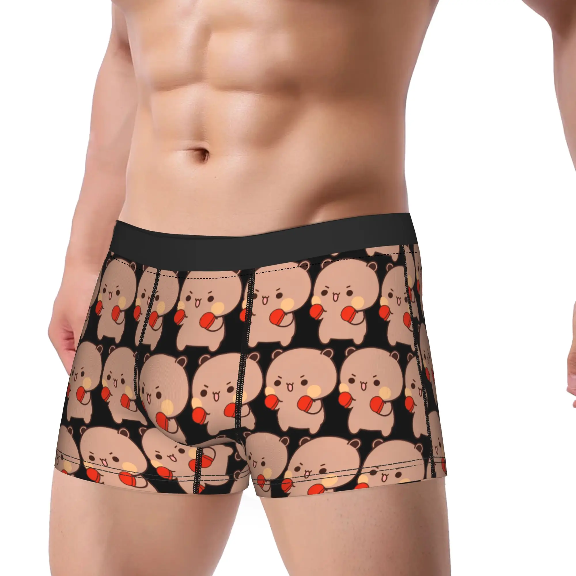 Peach And Goma Bubu Dudu Balloon Underwear Cute Bear Male Panties Custom Sexy Soft Trunk Hot Sale Boxer Brief Big Size