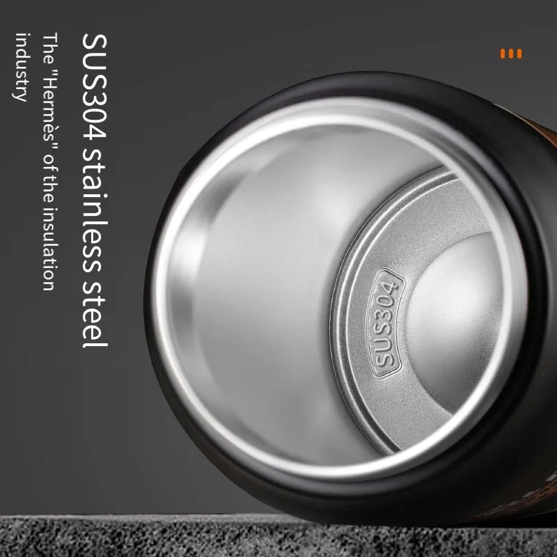 وعاء عازل للحرارة بسعة كبيرة من الفولاذ المقاوم للصدأ 304، غطاء شرب مزدوج، وعاء رياضي محمول للتنزه في الهواء الطلق