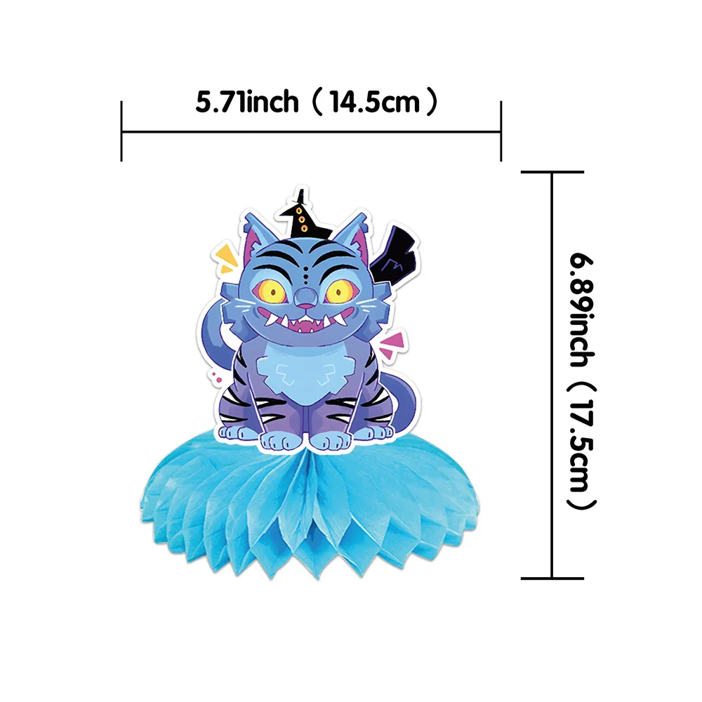 Figurki anime Kpop Demon Hunter, dekoracje na przyjęcie urodzinowe dla dzieci, ozdoby w kształcie plastra miodu, rekwizyty do dekoracji biurka, prezent.