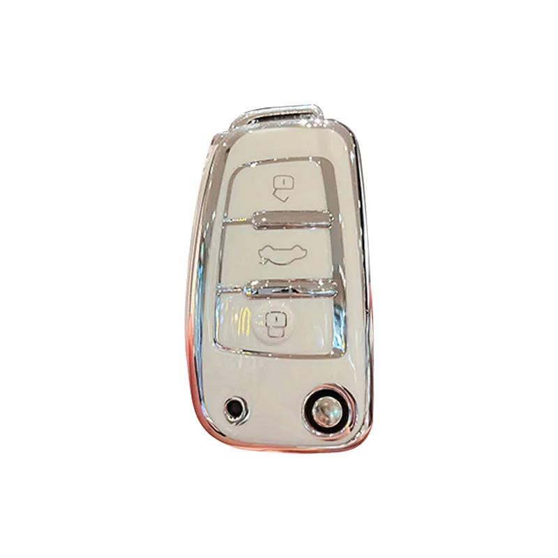 

For Audi Q3 2023 TPU Key Fob Cover and Keychain - Durable and Stylish Protection