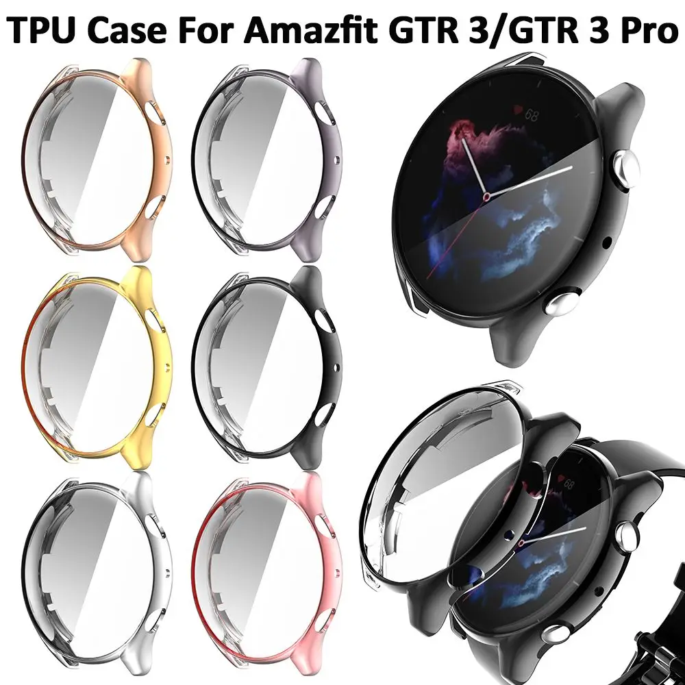 Shell Screen Protector Bumper Protective TPU Cover Case For Amazfit GTR 3/GTR 3 Pro