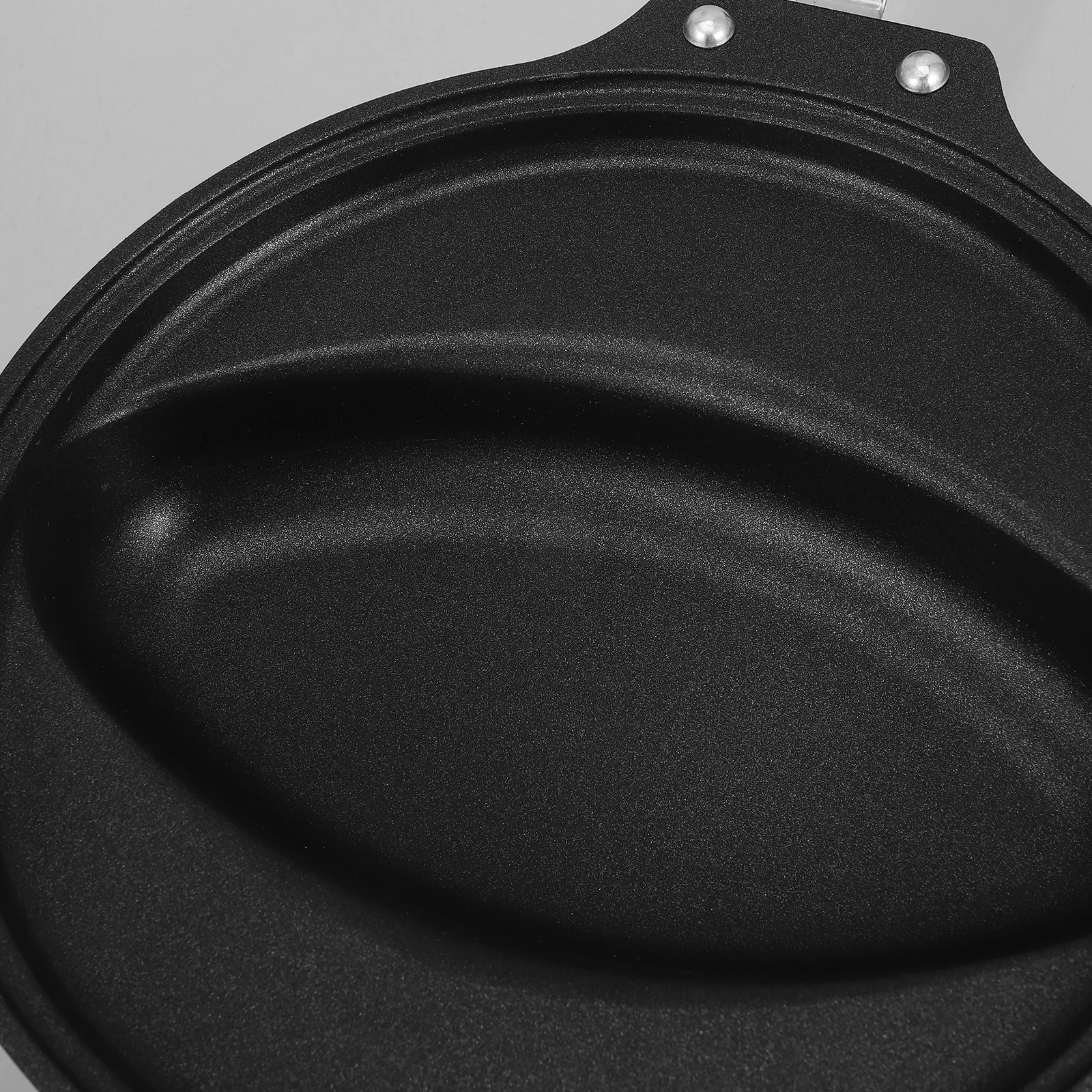 

1pc Non-Stick Omelette Rice Pan Black Iron Material Easy Clean Cooking Pot For Egg Frying Household Kitchen Use