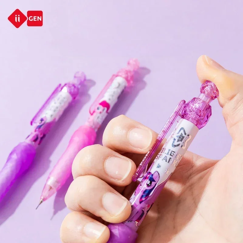 Iigen My Little Pony Gemstone Mechanical Pencil Cartoon Primary School Student Stationery Children's Christmas Birthday Gift