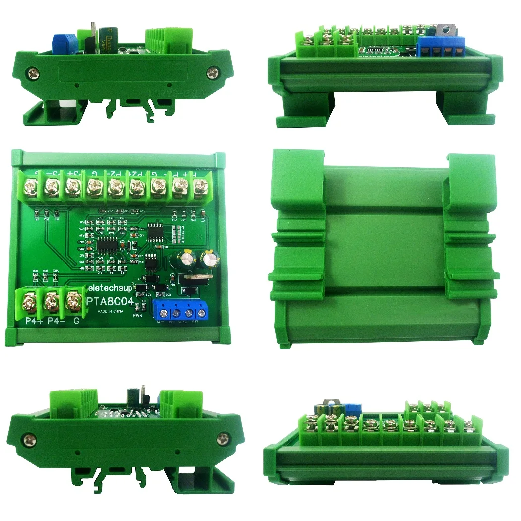 4ch DC 12V 24V -40~500 Celsius PT100 RTD RS485 Temperature Sensor Module Modbus RTU Platinum Thermal Resistance Collector