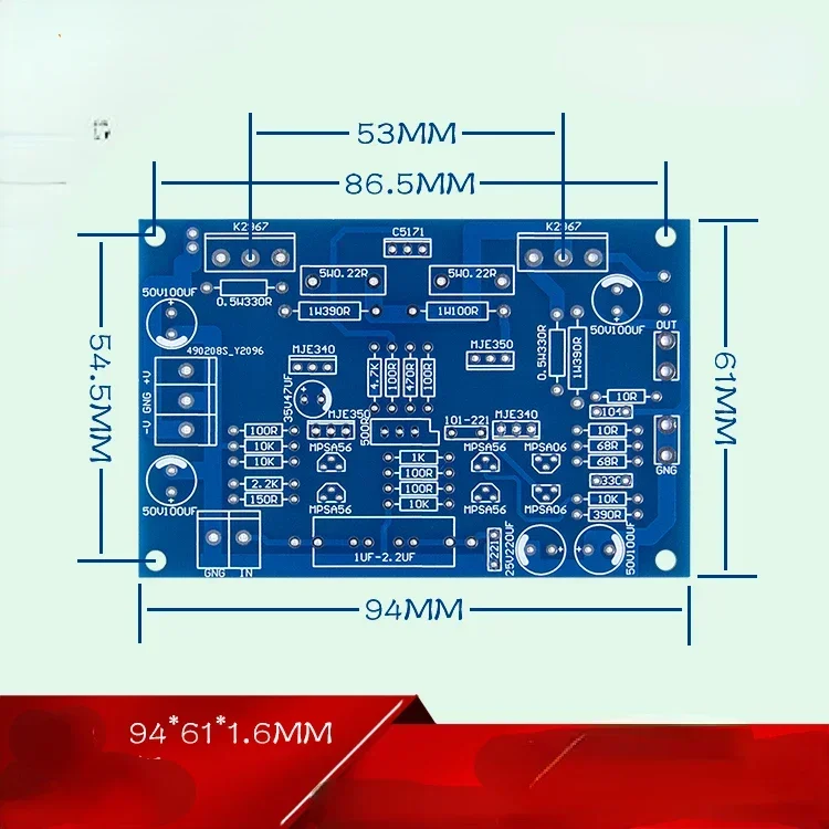 HIFI فصل مجال تأثير الإخراج 120 واط لوحة مكبر كهربائي ترجع إلى خط Tenryubara