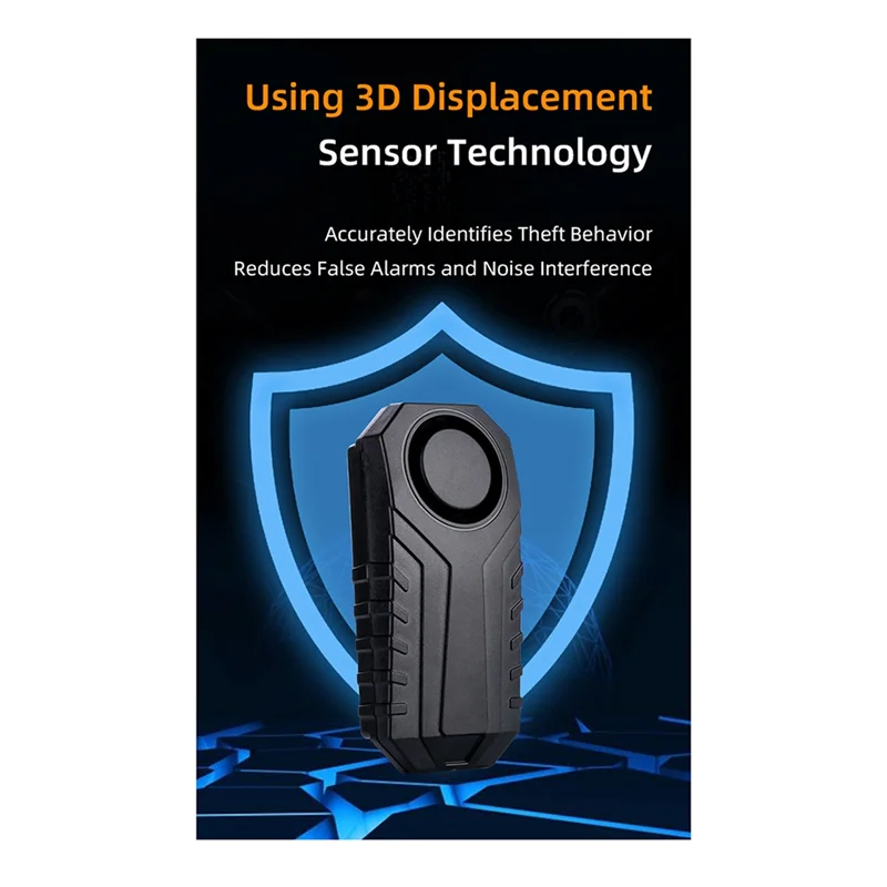 Велосипедная сигнализация, колокольчик 113 дБ, электрический велосипедный звуковой сигнал, защита от кражи для мотоцикла, беспроводной пульт дистанционного управления, детектор вибрации-ABJU