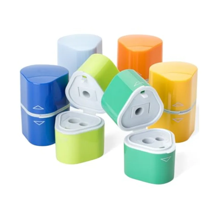 

Ручная точилка для цветных карандашей с 3 отверстиями разного размера, большим контейнером для отходов, для мягких пастельных карандашей и цветных карандашей S-серии