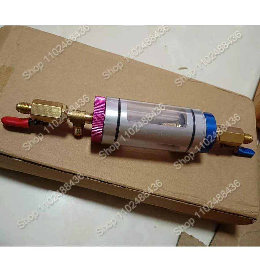 Car A/C Refrigerant Oil Analyzer Accessory Air Conditioning System Compressor Oil Filter Test Tool