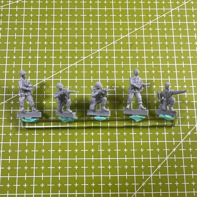 

Комплект прецизионной модели из смолы 1/72, модель 5-местного воздушно-десантного солдата США времен Второй мировой войны, неокрашенная