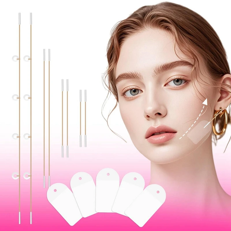 Instant Face Lift Tape with String 100 PCS Ultra-Thin Face TapeJAS