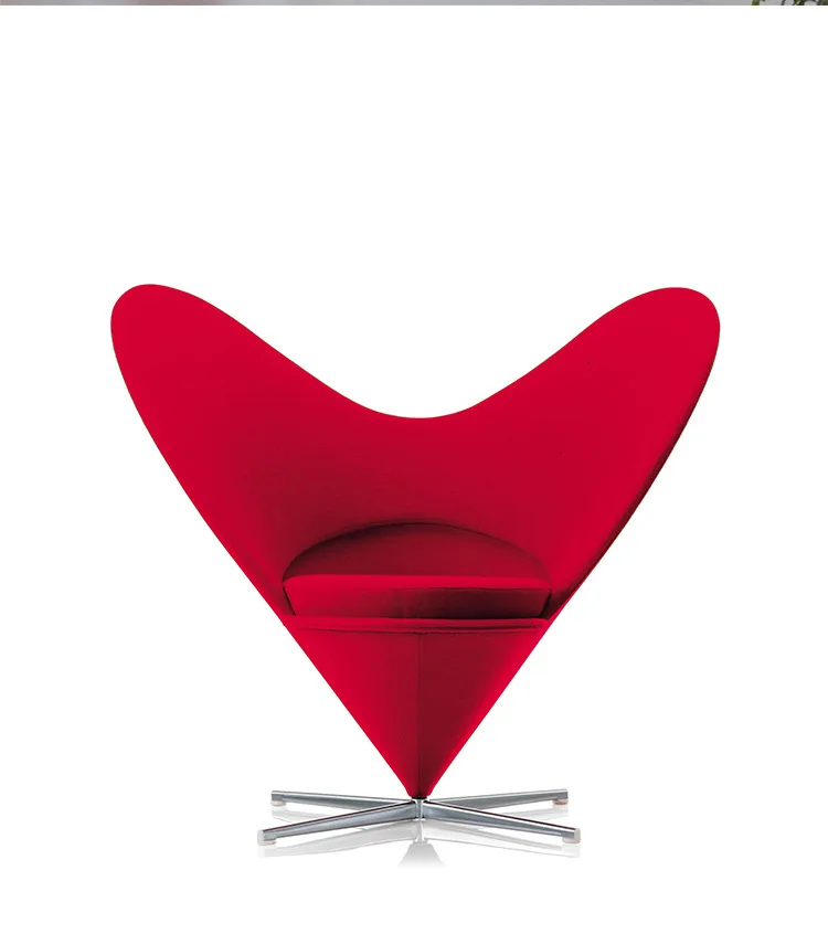 Living Room Single Chair Hotel Lobby High-end Reception Heart Cone Chair