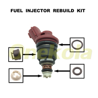 Fuel Injector Seal O-Ring Kit Seals Filters for RR544 Nissan Silvia 200sx S13-15 SR20DET 16600-RR544