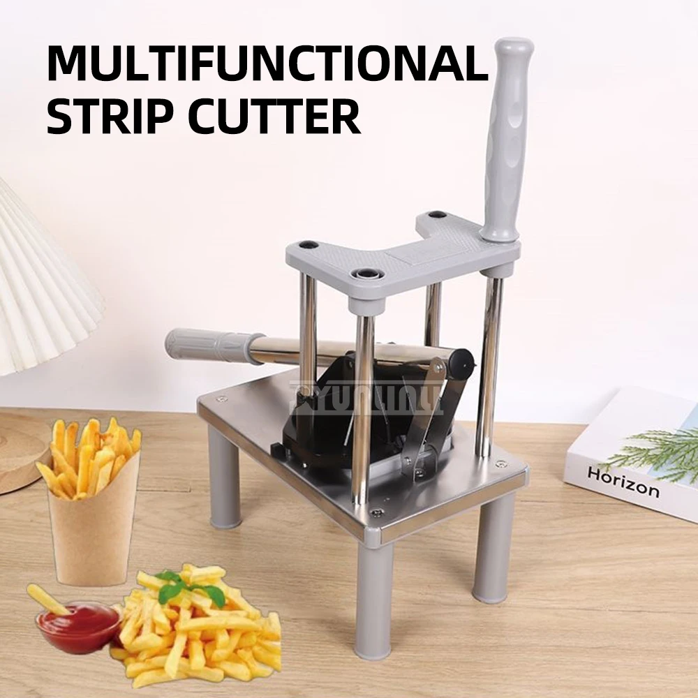 

Professional Manual Fries Machine Commercial Vegetable Fruit Dicer Potato Chip Cutting Machine