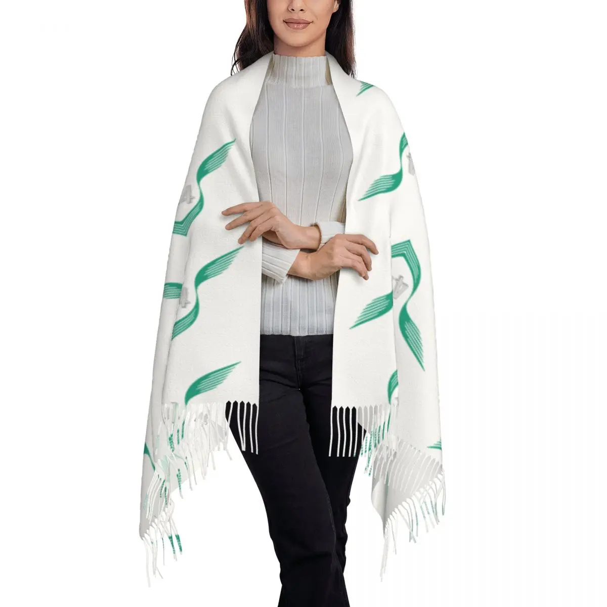 Lewis Hamilton 44 - F1 2023 Scarf Tassel Scarves Women Soft Warm Shawls and Wraps Large Fall Winter Shawl Wrap