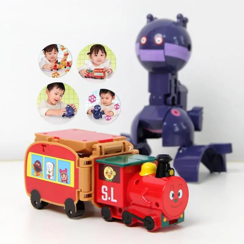 Coche de Juguete Transformable Anpanman de Bandai - Vehículo de Dibujos Animados de Cuerda para Niños, Regalo de Cumpleaños, en Stock