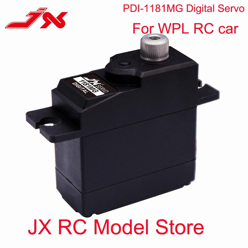 

Оптовая продажа сервоприводов PDI-1181MG JX, 17 г, 3,5 кг, цифровой сервопривод с металлическим редуктором для радиоуправляемых моделей автомобилей 1/16 WPL, B16, B24, B36, C14, C24, планеров
