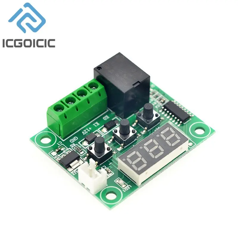 W1209 DC 12V Red/Blue Heat Cool Temp Thermostat Temperature Control Switch Temperature XH-W1209 image 2