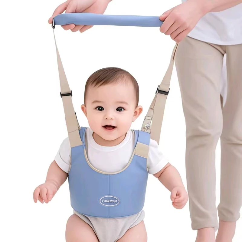 Baby Walker Toddler Walking Harness Handheld Helper Adjustable Standing Up Walking Learning Helper for Toddler 7-24 Month-Blue