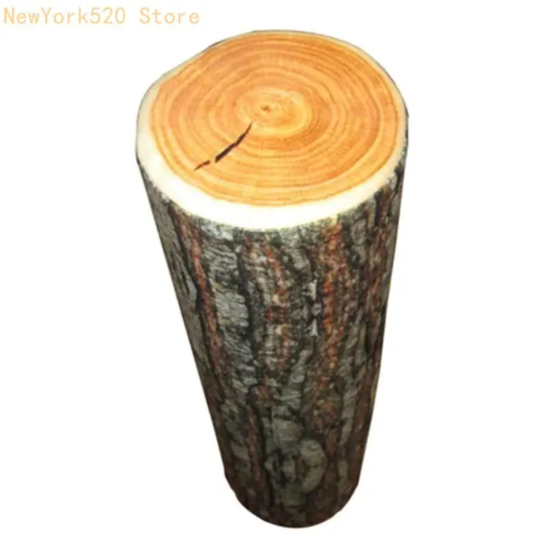 3D Digital Print Kids Funny Log Pillow Cylinder Throw Pillows for Home N84C