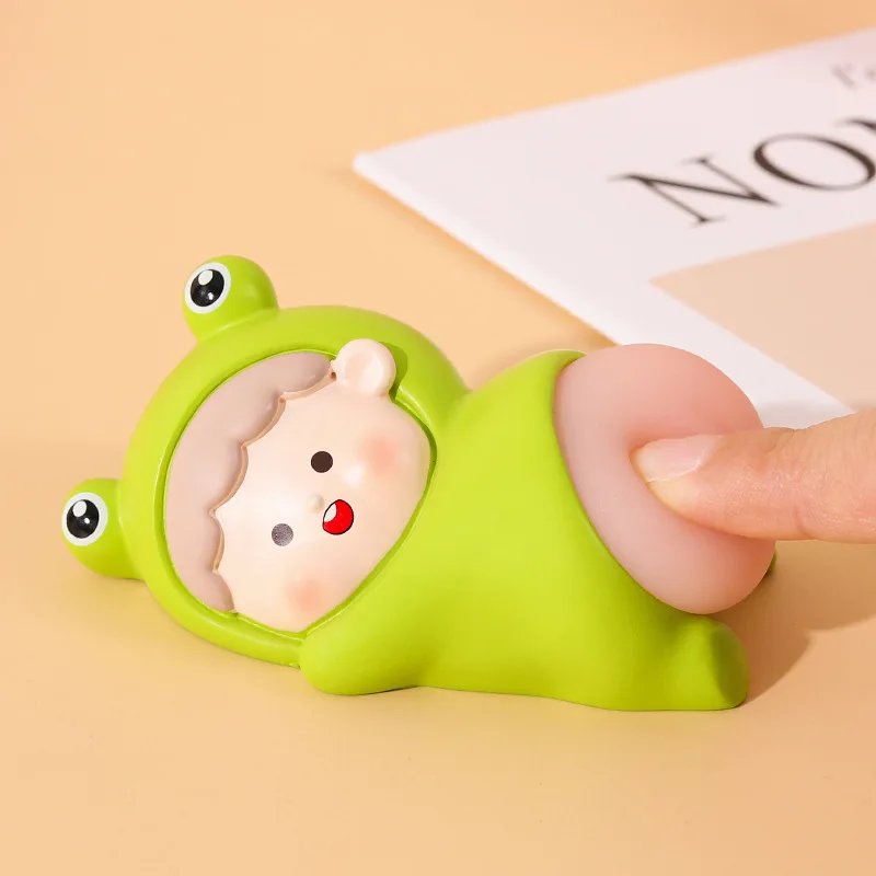 Creative Cute Desktop Decoration Office Decompression Toy Kawaii Doll Ass Squeeze Vent Toy Cake Baking Decoration Car Decoration