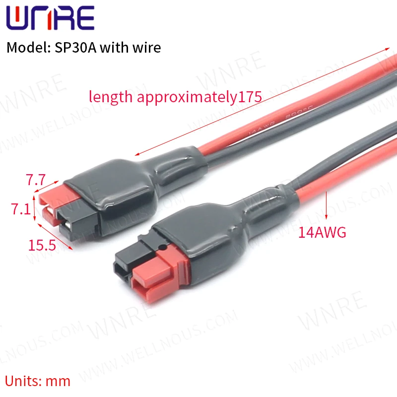 SP30A With Wire Connector Terminal Plug Battery Charging Socket Port Anderson Connector Interface