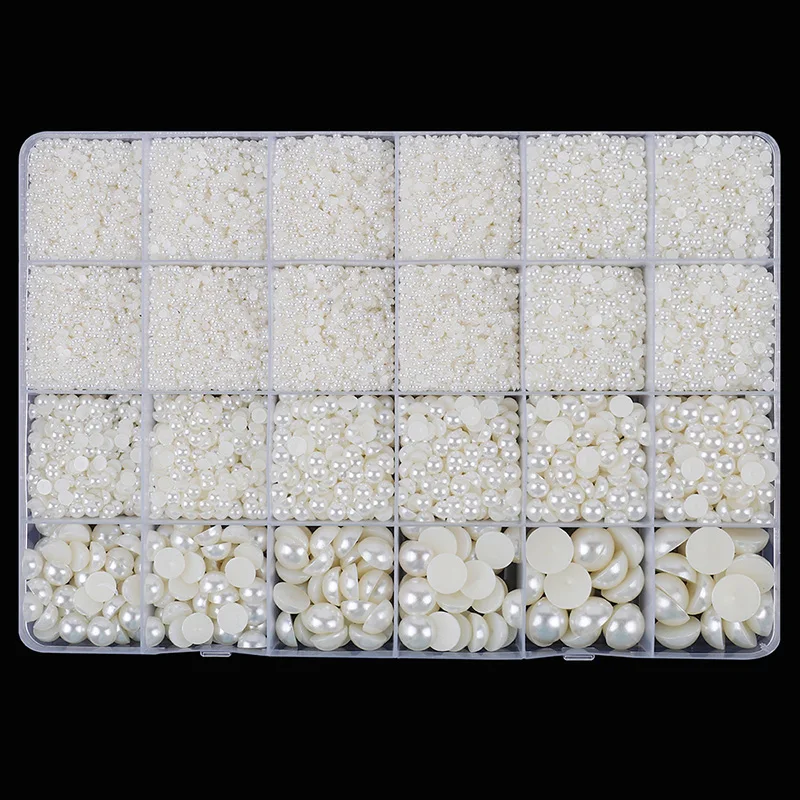 2800 teile/schachtel Luxus Strass Nail art Schmuck Set Glas Nagel Kristalle Box 3D Flache Glas Geformt Diamant Nägel Dekoration Edelstein – Detail 20