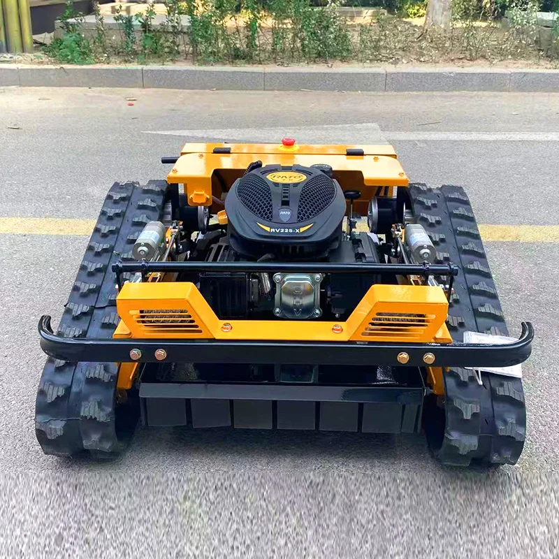 

Customized New Model Wireless All-Terrain 360° Rotating Crawler Remote Control Lawn Mower for Garden Shrub Household Use