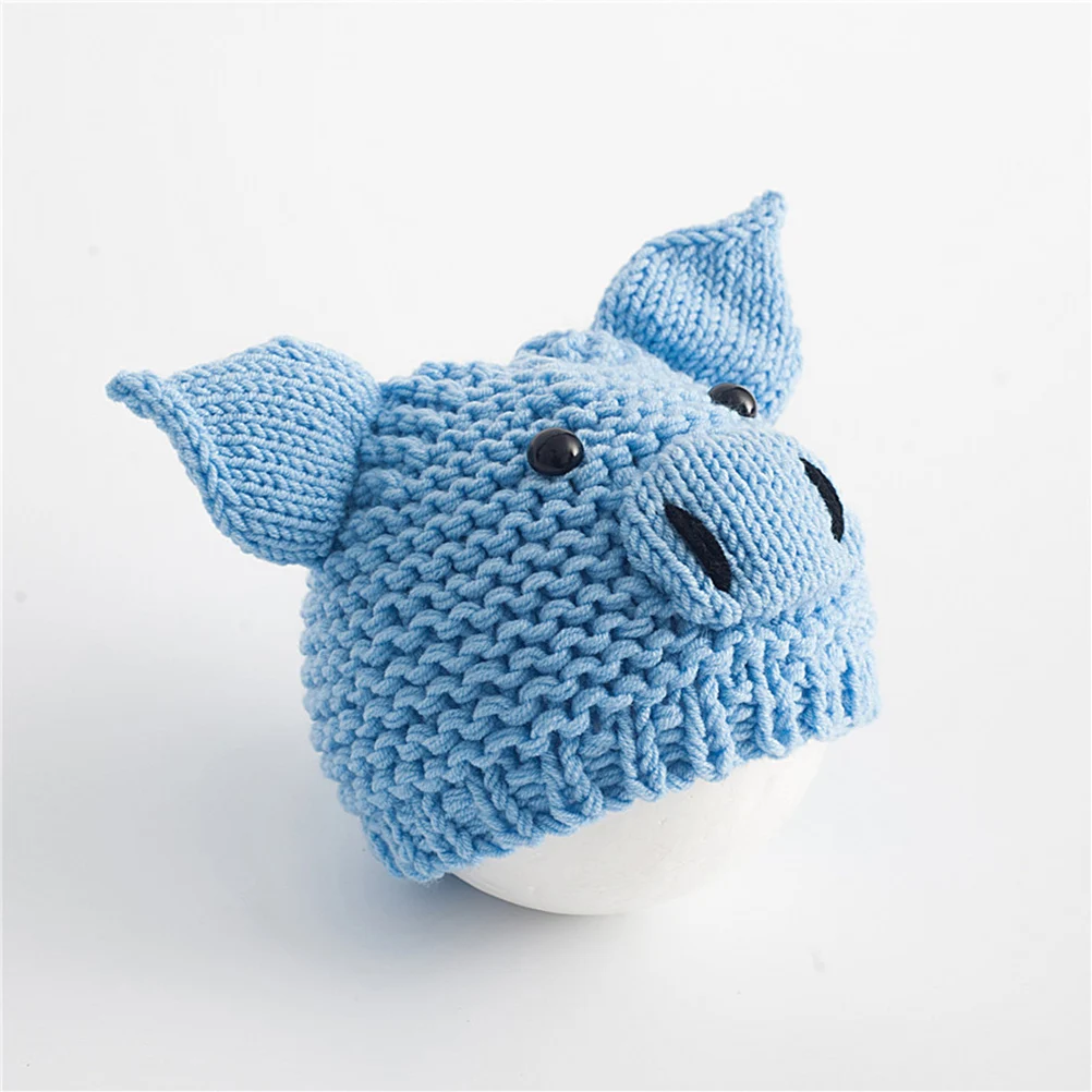 

Wool Hat Baby Photo Props Knitted Newborn Hat Comfortable Fashion Adorable Photo Shoot Infant Outfits Bonnet