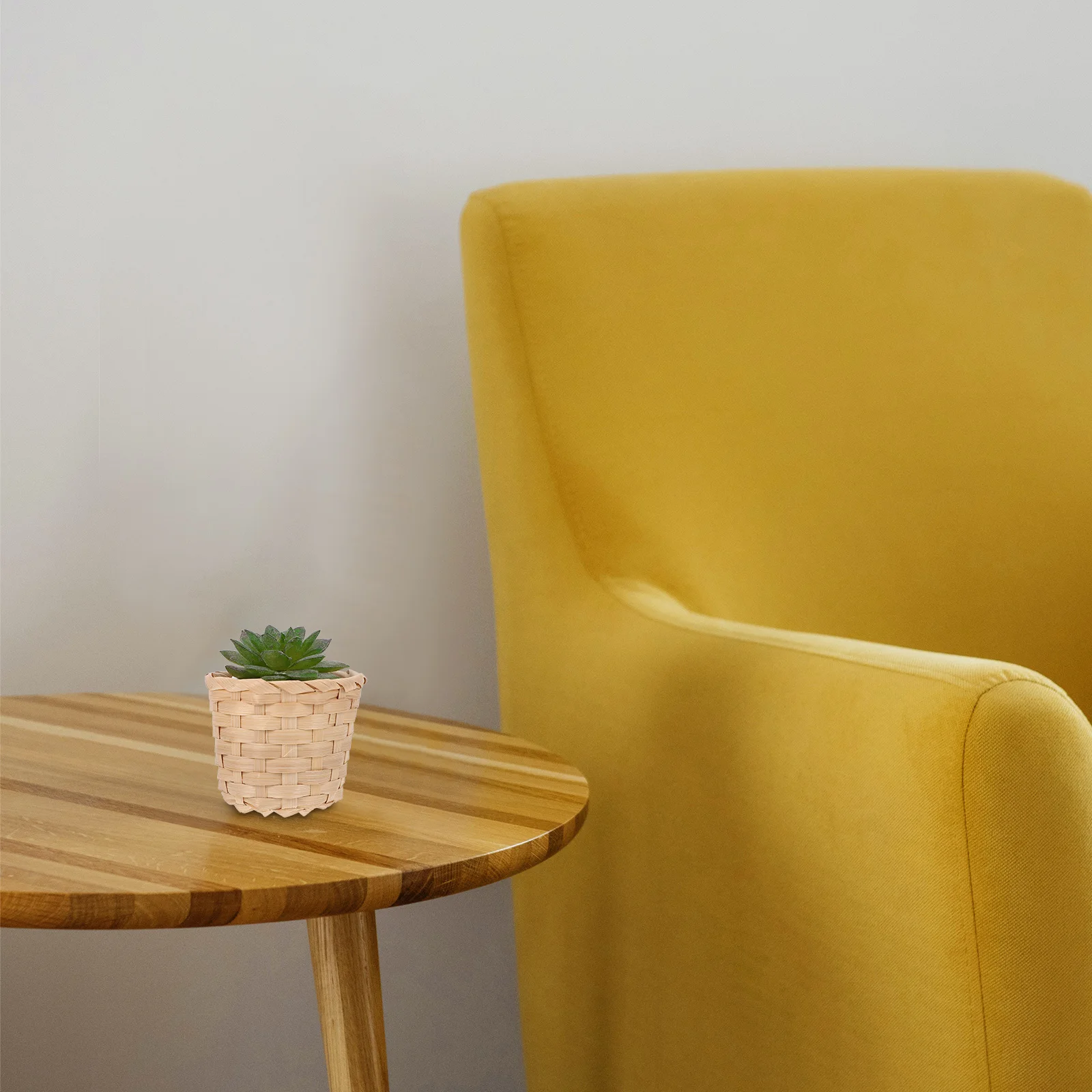 

10 Pcs Weave Bamboo Storage Basket Woven for Wedding Mini Display Baskets Shopping Small