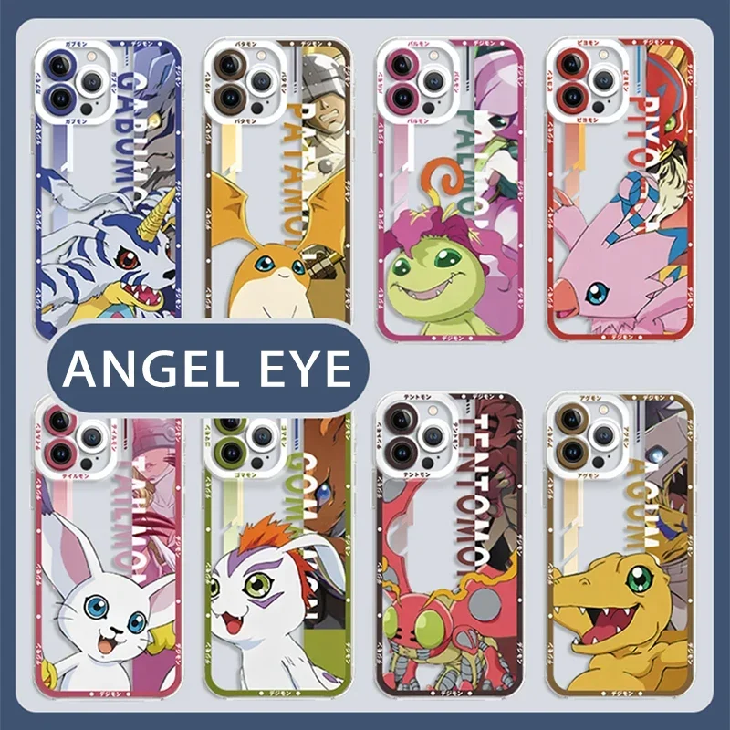 

Digimon Adventure Anime Phone Case For Samsung Galaxy S24 S23 S22 Ultra S21 S20 FE Note 20 10 Plus A15 A25 A35 A55 Clear Funda