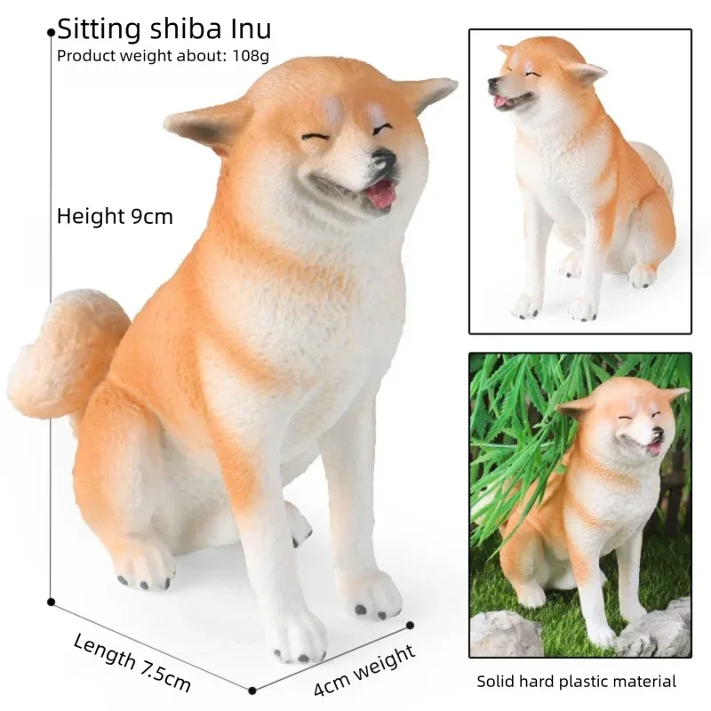 Nowe Figurki Psów Symulacja Szczeniak Zwierzęta Shiba Inu Husky Rottweiler American Bully Saint Bernard Kolekcja Zabawki Prezent dla Dzieci