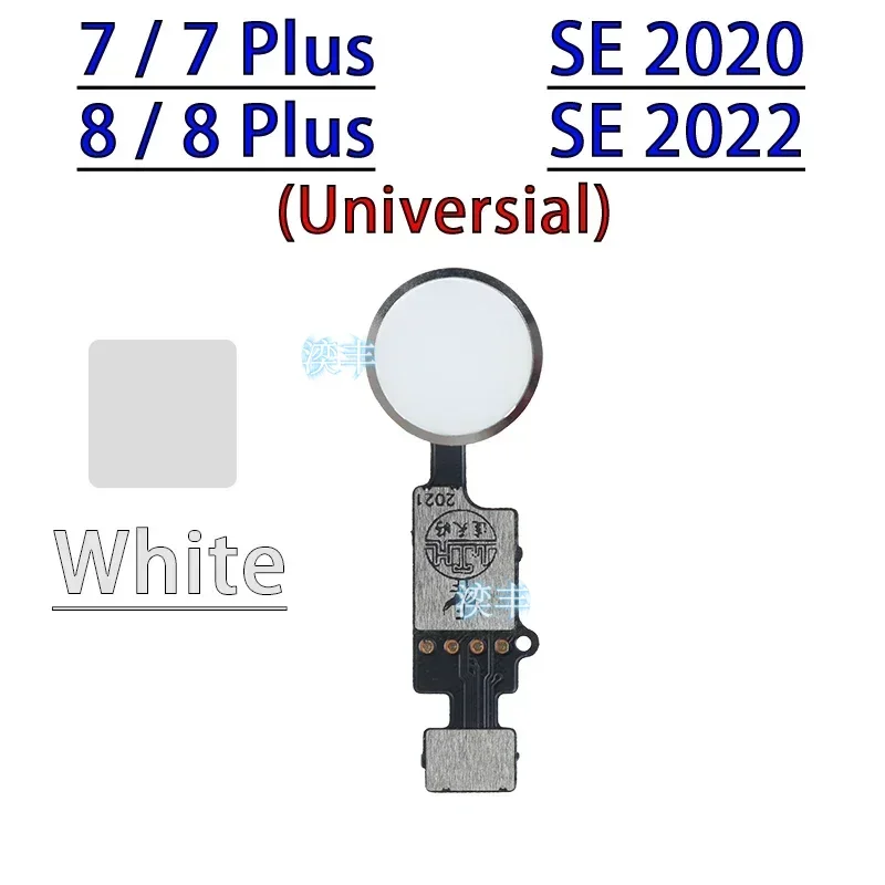 Peças de reposição para iphone 7plus, 7, 8 plus, se 2020, 2022, botão home, com função de retorno (sem impressão digital e touch id)