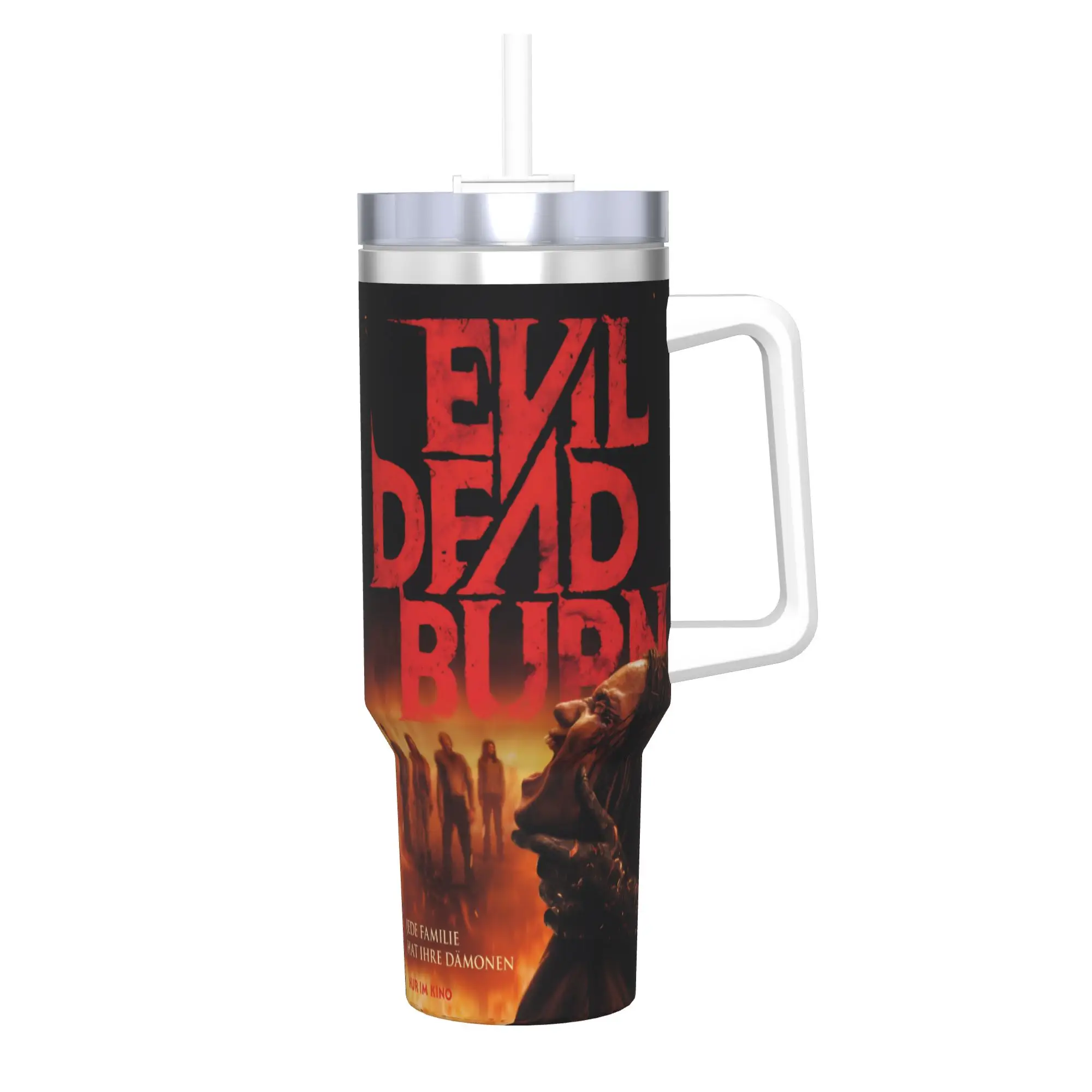 Evil Dead Burn 40oz Tumbler Stainless Steel Double Wall Vacuum Insulated  Tumblers Mug With Straw