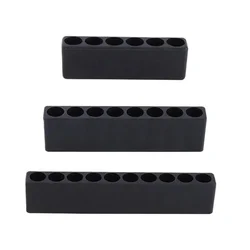 3pcs Screwdriver Bit Holders Hand Tools Parts Hex Shank Plastic Storage Case Tool Organizer 6/8/10 Hole Screwdriver Bit Holder