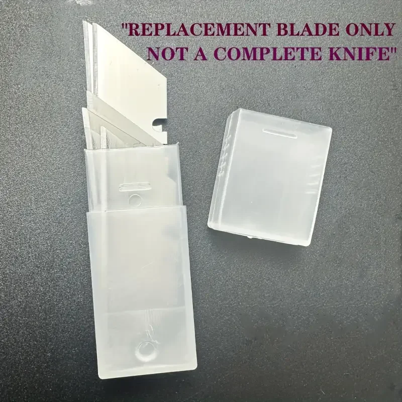 20 قطعة شفرة شبه منحرفة احترافية - شفرة قطع بديلة من الفولاذ المقاوم للصدأ شديدة التحمل، مناسبة لمعظم مقابض الأدوات #3