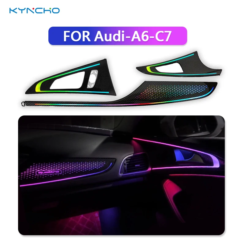 For Audi A6 C7 2011 2018 LED Car Ambient Light Interior Lighting Symphony Led with Colorful Features Automotive 12V Car Decorati