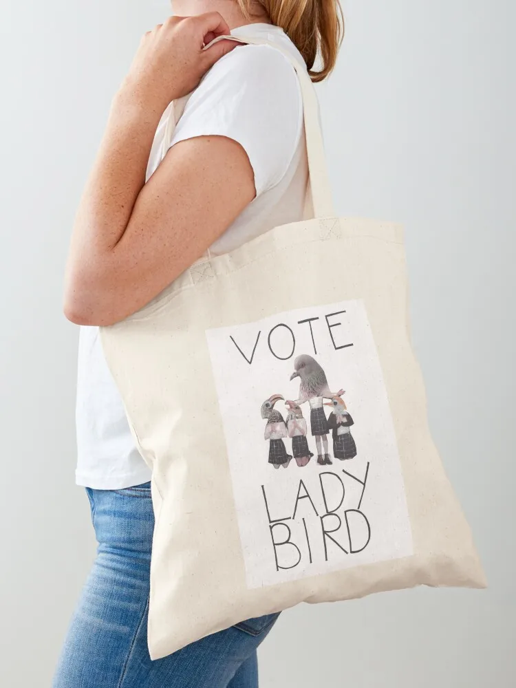 

VOTE LADY BIRD Tote Bag shopping bags foldable tote bag woman canvas tote bag Women's shopper