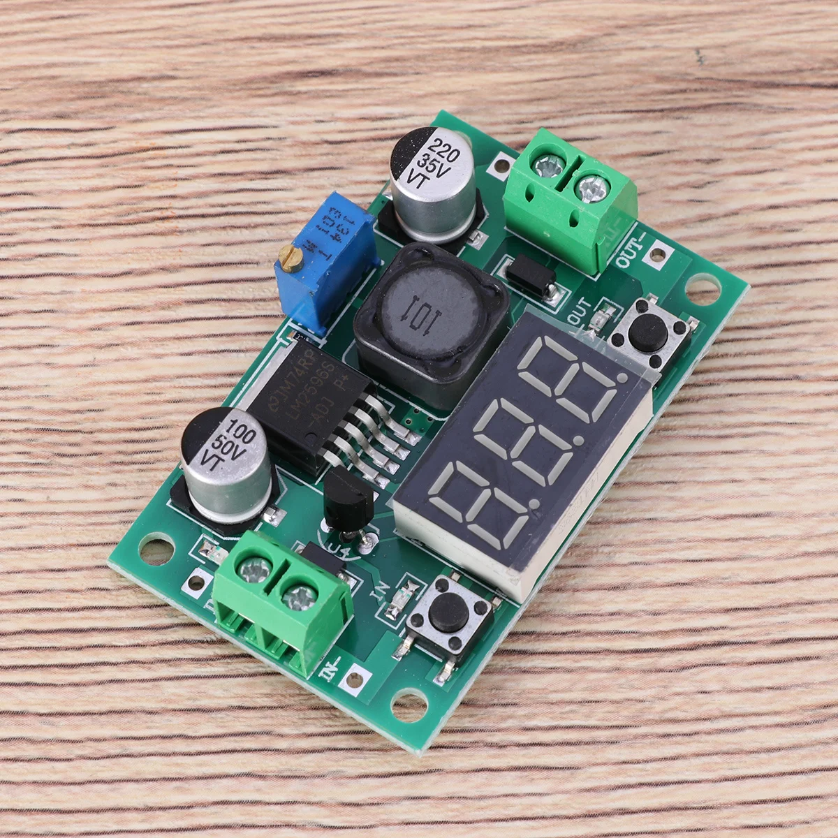 Dc-Dc Adjustable Voltage Regulator Module 1.25-37V LED Voltage Display Step Up Power Supply Booster Module Thermal