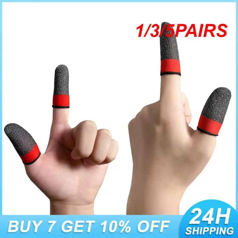 

1/3/5PAIRS Sensitive And Comfortable Game Fingertip Cover Can Be Carried With You Thumb Sleeve Anti Slip