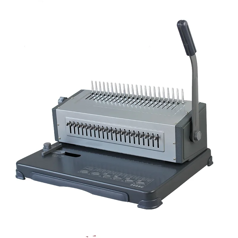 

WD-2088C A4/300mm 21 Holes Manual Book Comb Binding Machine