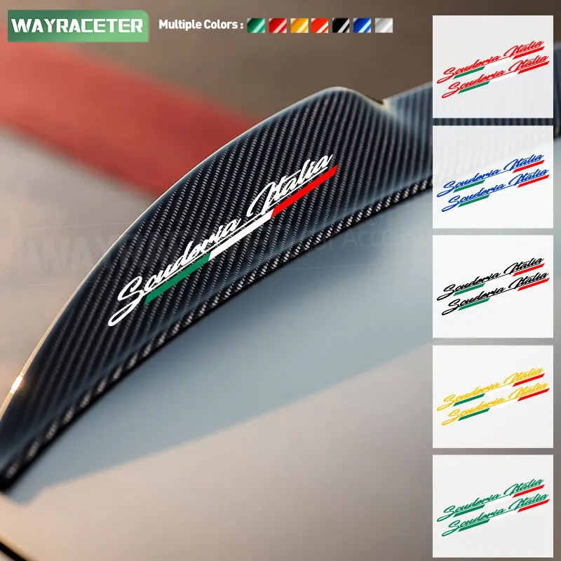 Scuderia Italia Vinyl Decal Side Fender Window Creative Sticker For Alfa Romeo Stelvio Giulia Tonale 159 156 Giulietta 147 Mito
