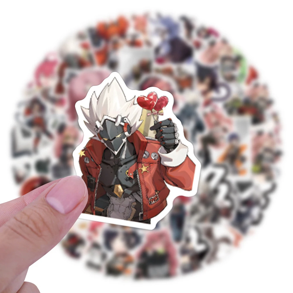 60PCS Game Zenless Zone Zero Sticker Cool Graffiti Decoration Laptop Guitar Scrapbook Luggage Waterproof Decal Kids Toy